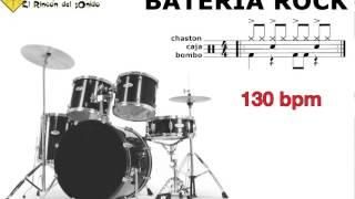 Bateria rock 130 bpm