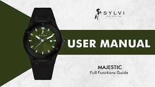 SYLVI Prototype Majestic Watch User Manual ⌚ | How To Set Date & Time Guide ️