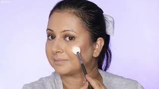 ROUND FACE मेकअप कैसे ? EASY STEP MAKEUP TUTORIAL | Kaur Tips