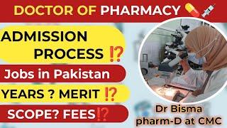 DETAILS about  PHARM-D| doctor of pharmacy scope in Pakistan