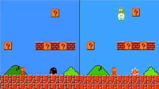 Super Mario Bros: Hard Mode: ORIGINAL VERSION VS CROSSOVER VERSION