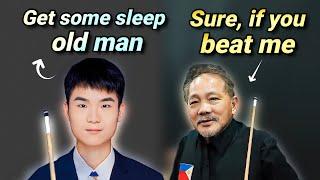 Very Confident PLAYER Thinks He CAN Provoke the GOAT Efren Reyes