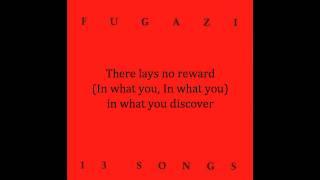 Fugazi-Suggestion with Lyrics