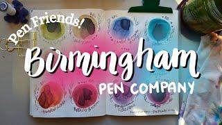 Swatching Birmingham Pen Company Inks!