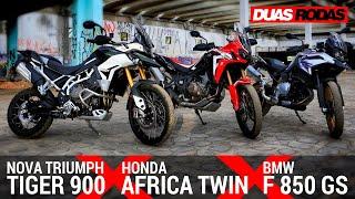 COMPARATIVO | TRIUMPH TIGER 900 x BMW F 850 GS x HONDA AFRICA TWIN