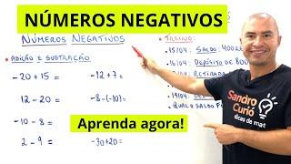 NÚMEROS NEGATIVOS | ADIÇÃO, SUBTRAÇÃO, MULTIPLICAÇÃO e DIVISÃO.