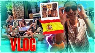 Der Pool Club ist Rappelvoll! Marbella Vlog mit Faroon, Willy, Jordan, Marlon & Co VLOG #172