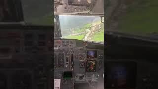 TriMG 737 unstable approach, hard landing at Paro (Bhutan) - extended video