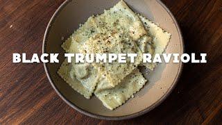 Black Trumpet Ravioli