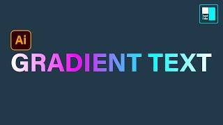 Tutorial Illustrator Cara Membuat Gradient Teks | How To Make Gradient Text