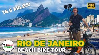 Virtual Rio Bike Tour: Stunning Beaches in 4K | Ride Along Copacabana & Ipanema