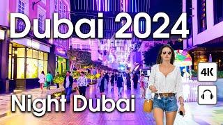 Dubai  Night Dubai [ 4K ] Walking Tour Compilation