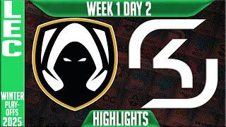 TH vs SK Highlights | LEC Winter Playoffs BO1 W1D2 2025 | Team Heretics vs SK Gaming