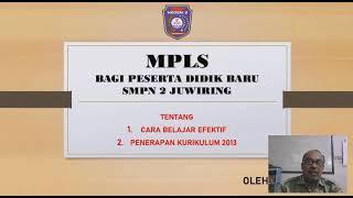 Masa Pengenalan Lingkungan Sekolah MPLS. SMPN 2 Juwiring. Hari pertama Jam kedua