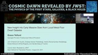 New Insight into Early Massive Stars from Local Metal-Poor Dwarf Galaxies▸ Grace Telford (Princeton)