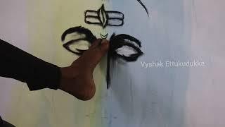 lord shiva drawing foot #artist    @vyshakettukudukka  #art #vyshak