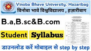 How to download under graduate syllabus vbu syllabus download kaise kare|vbu ug syllabus download