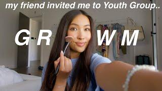 GRWM FOR YOUTH GROUP *first time going* | opening up + chatting