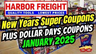 Harbor Freight January Super Coupons New Years Deals Plus Dollar Days Coupons