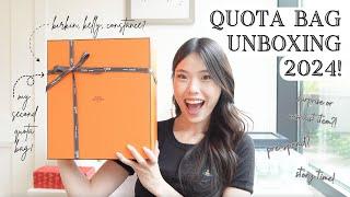 UNBOXING MY SECOND QUOTA BAG!!  First QB of 2024, dream specs, Hermes Birkin, Kelly, Constance?!