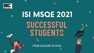 ISI MSQE 2021 Successful students from EduSure School