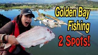 Two Great Fishing Spots In Golden Bay For Small Boats! NZ Snapper Fishing