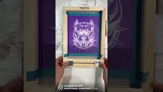 You can use a screened frame with these silk screen stencils!