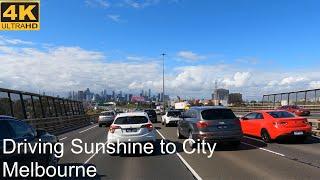 Driving Sunshine to City | Melbourne Australia | 4K UHD