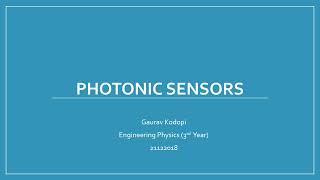 Photonic sensors