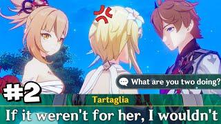 #2 CHILDE Meets YOIMIYA Cutscene Genshin Impact Tartaglia | Childe Lumine VS Yoimiya Childe