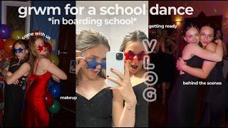 GRWM FOR A SCHOOL DANCE IN BOARDING SCHOOL | day in my life