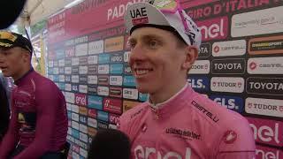 Tadej Pogačar - Interview at the finish - Stage 18 - Giro d'Italia 2024