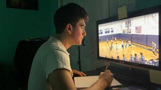 How to study basketball film.