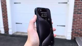 iPhone 15 pro action button opening the garage door