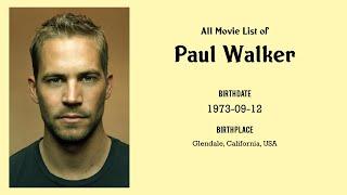 Paul Walker Movies list Paul Walker| Filmography of Paul Walker