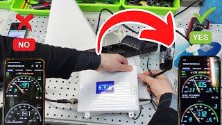 Unboxing GSM Repeater 2G 3G 4G 900 1800 2100 LTE Amplifier Mobile DCS Signal Booster Repeater