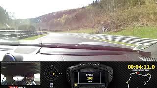 MR cayman 718 gts nurburgring 7:34 btg with traffic and yellow flag