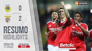 Resumo: Arouca 0-2 Benfica (Liga 24/25 #12)