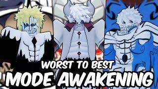 Every Mode Awakening RANKED From TERRIBLE To BROKEN! | Shindo Life Mode Tier List
