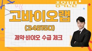 마이크로바이옴 이슈 차익 실현, 바닥 & 반등 체크 / 고바이오랩(348150) [김형일 전문가_나만 믿고 따라와]
