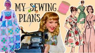 Vintage Sewing for Comfort & Practicality / Fabric Scraps & 1930s Dresses - My Sewing Plans!