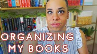 how I organized my bookshelves || reading vlog