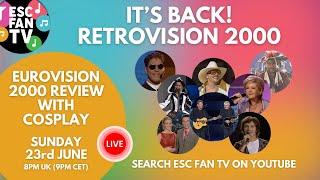 ESC Fan TV Live | Retrovision 2000 - Cosplay Panel Show, Eurovision Song Contest 2000 review