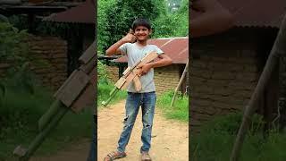 Ak 47 Weapons Gun Make From Wood ,Children Toy Gun -DIY#shorts