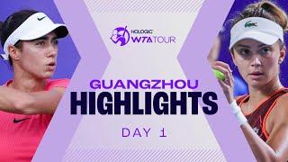 Danilovic, Cristian & Wei kick off play in Guangzhou | WTA Match Highlights