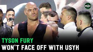 Tyson Fury REFUSES to face off with Oleksander Usyk | Fury vs. Usyk Press Conference