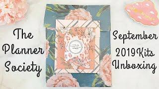 The Planner Society Unboxing of the September 2019 Kits!