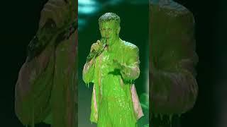 Chris Pine and Michelle Rodriguez get SLIMED at the KCAs! | Kids' Choice Awards 2023 #shorts