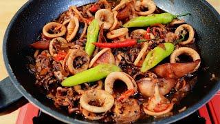 Adobong Pusit Recipe (Squid Adobo)