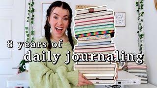 I've journaled every day for 8 YEARS | daily journaling 8 years (it's changed my life!!)